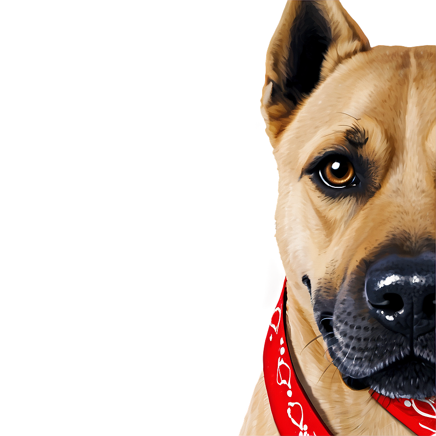 Dog Face With Bandana Png 85 PNG