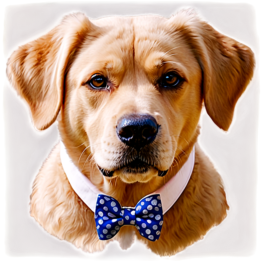 Dog Face With Bow Tie Png 90 PNG