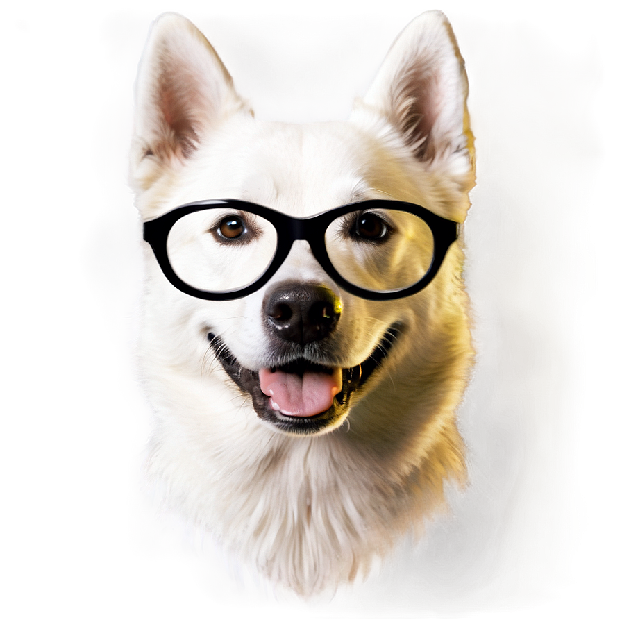 Dog Face With Glasses Png 06212024 PNG