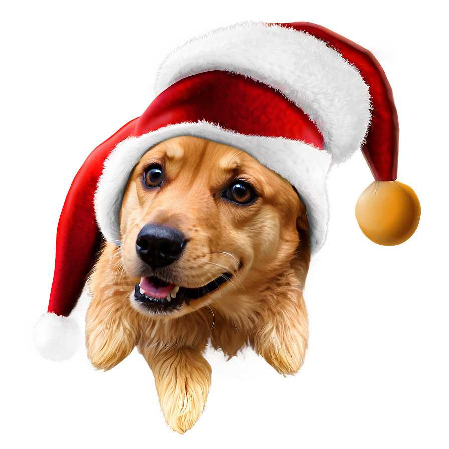 Dog Face With Santa Hat Png Jtr85 PNG