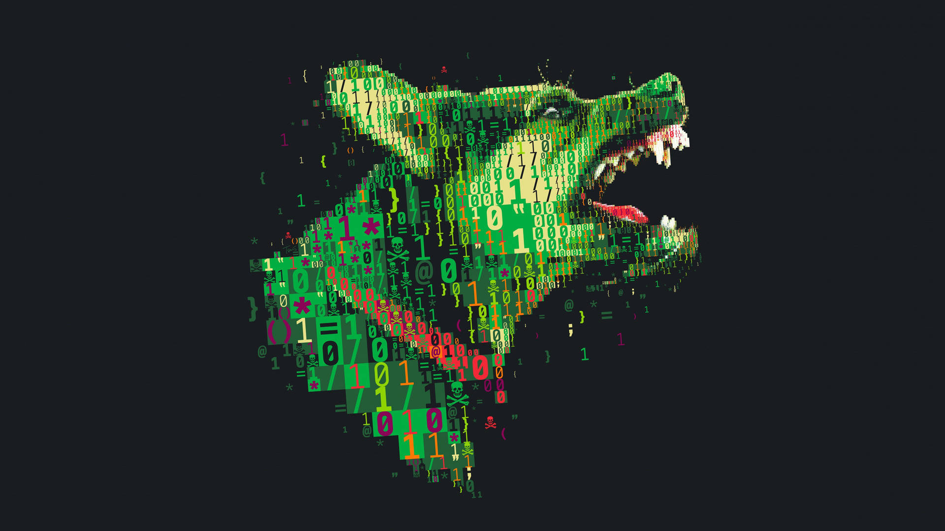 Dog Green Digital Artwork