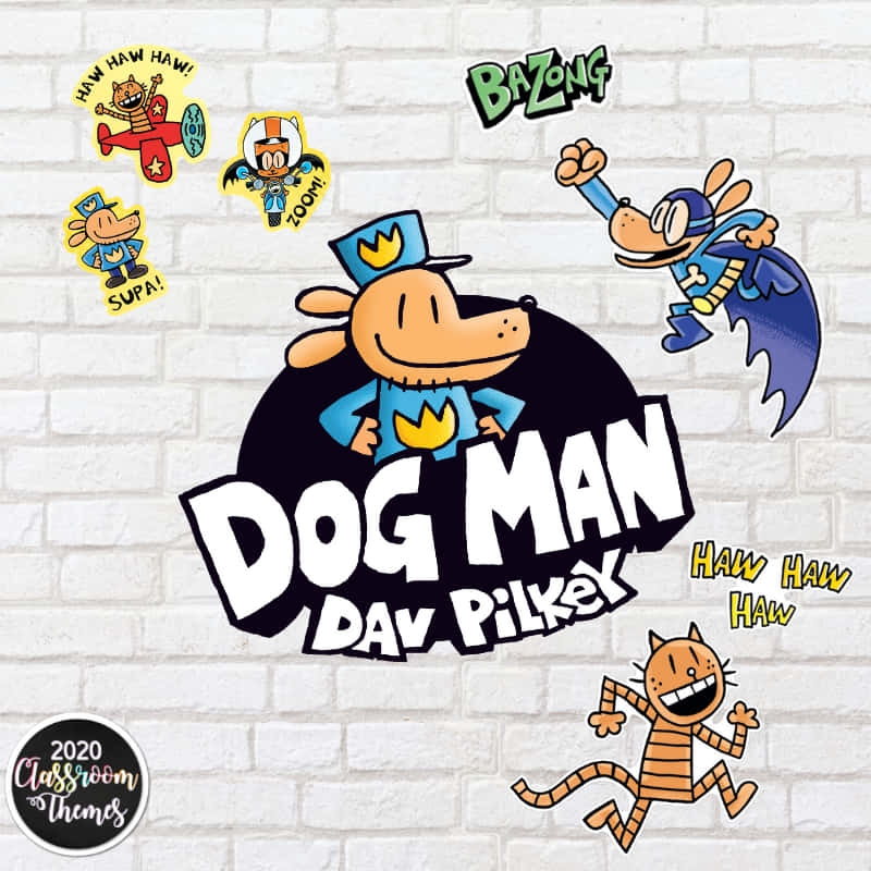 Dog Man Dave Pikes Stickers Wallpaper