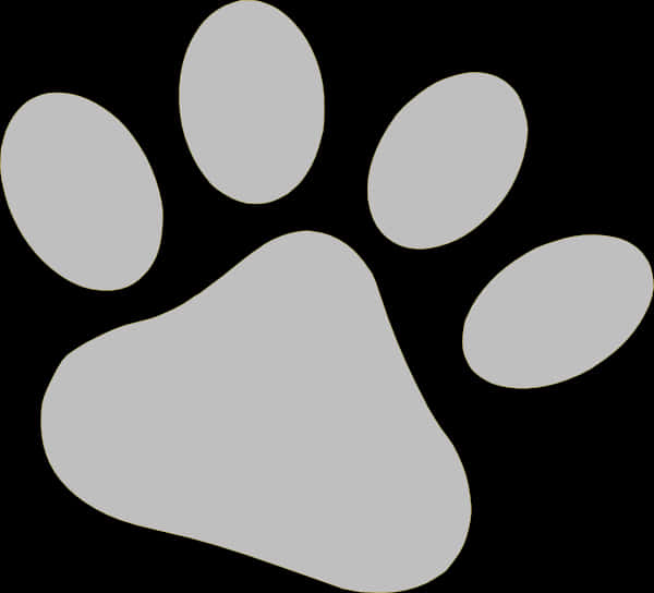 Dog Paw Silhouette Graphic PNG