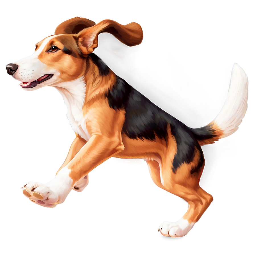 Dog Running A PNG