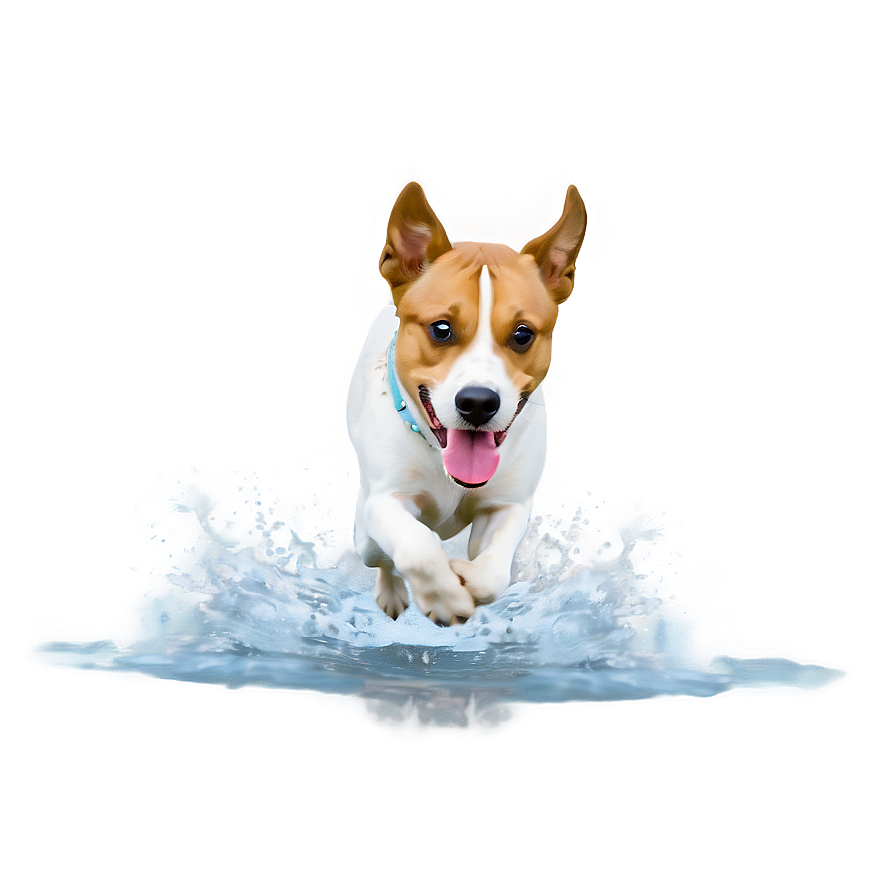 Dog Running In Water Png Dyo82 PNG