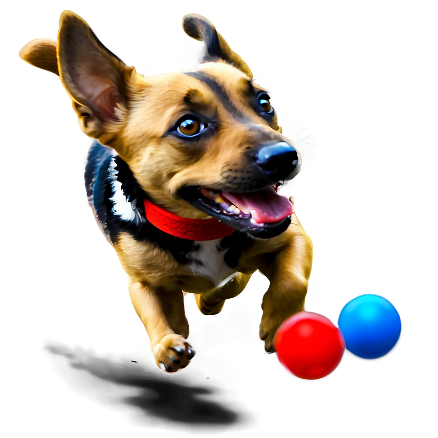 Dog Running With Toy Png Dmt88 PNG