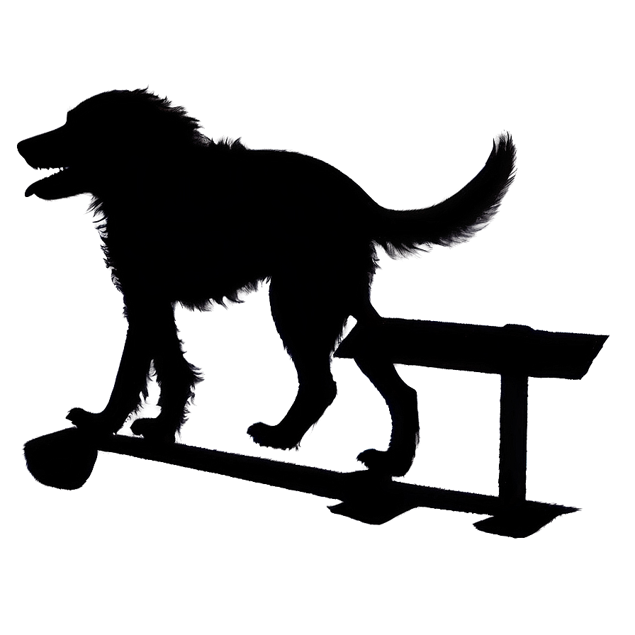 Dog Silhouette Crossing Road Png Tbo PNG