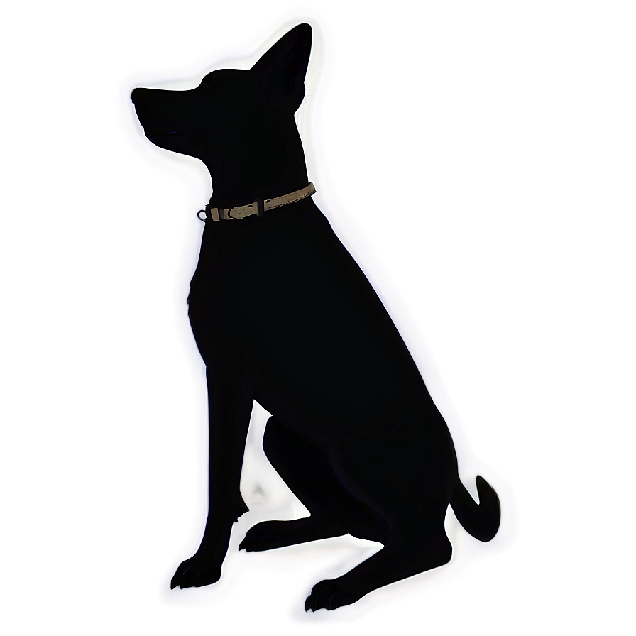 Dog Silhouette In Park Png 77 PNG