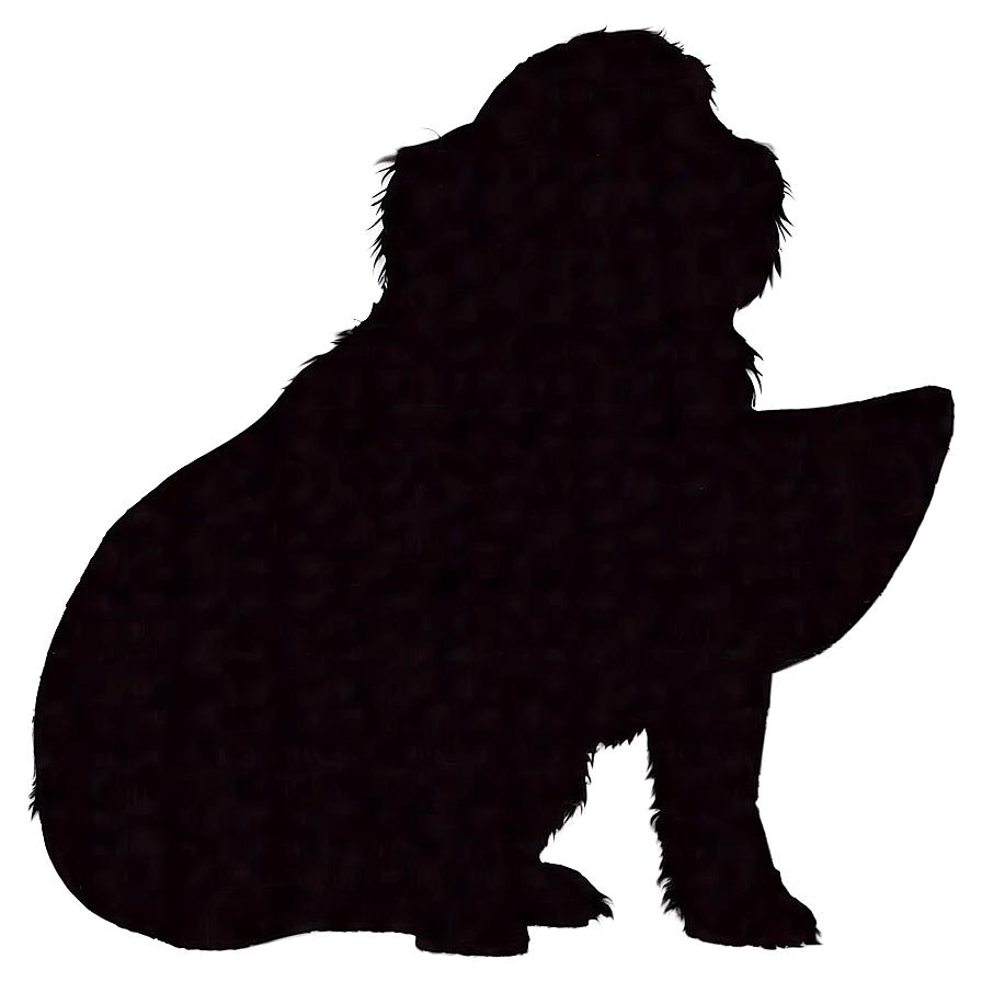 Dog Silhouette On Hill Png 36 PNG