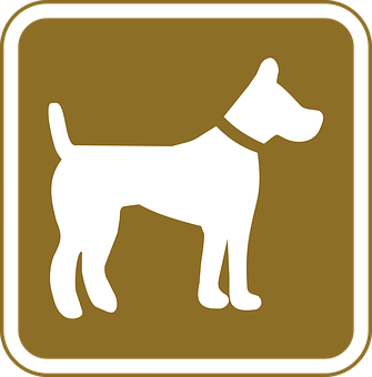 Dog Silhouette Sign PNG