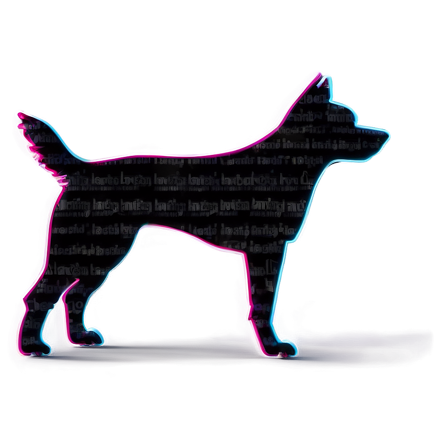 Dog Silhouette With Tail Wagging Png 6 PNG