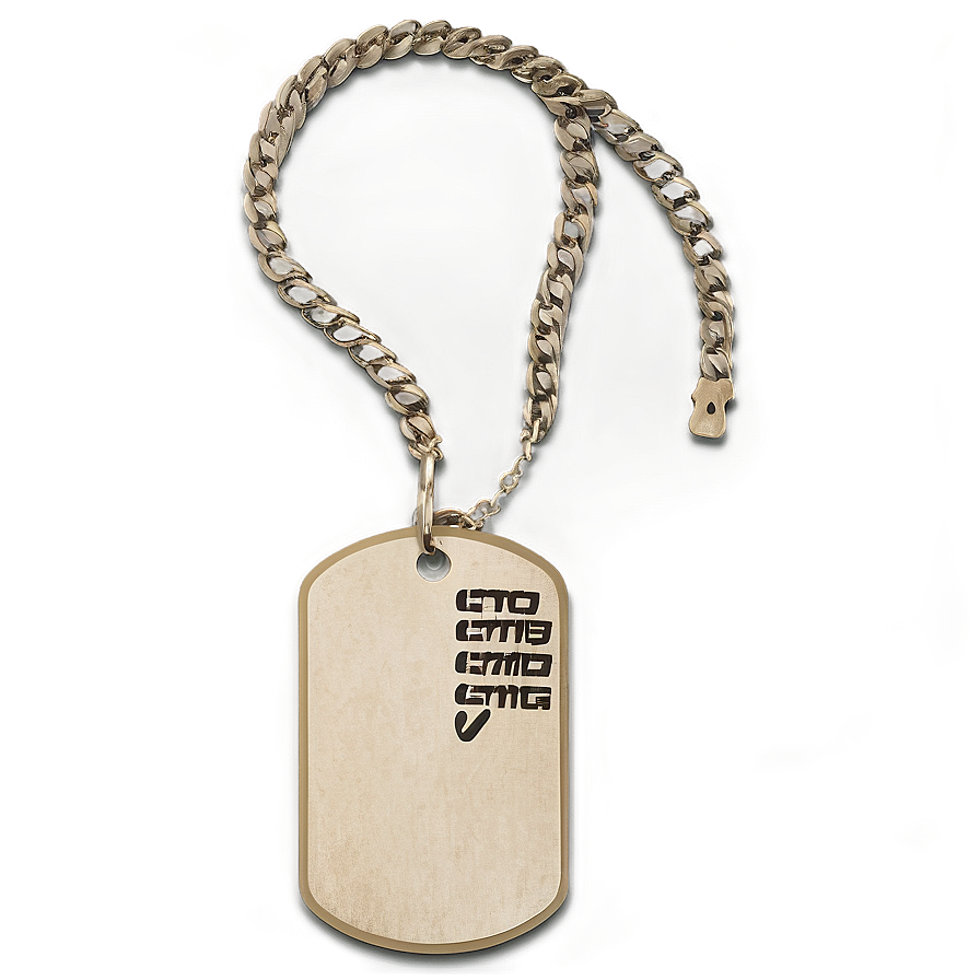 Dog Tag B PNG