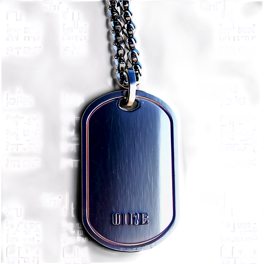 Dog Tag With Chain Png Igo20 PNG