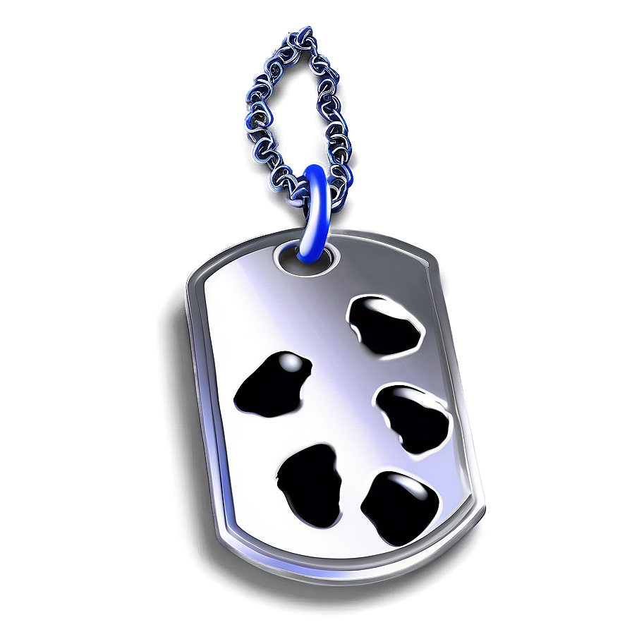 Dog Tag With Paw Print Png Ogj74 PNG