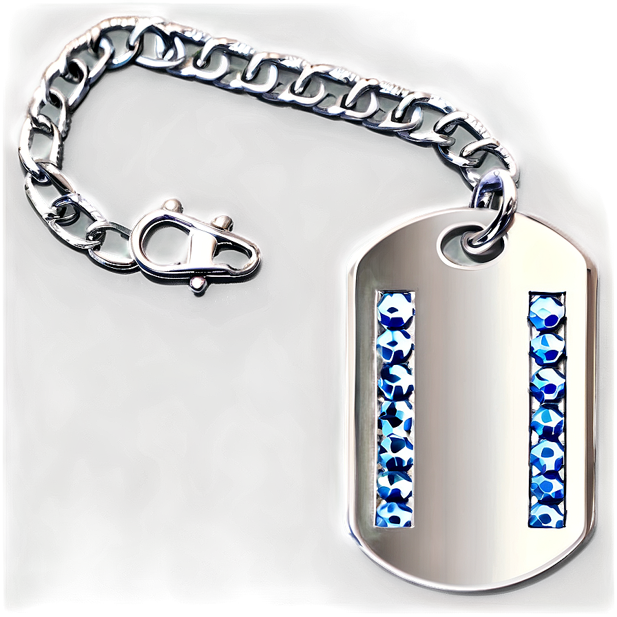 Dog Tag With Rhinestones Png Lbb PNG