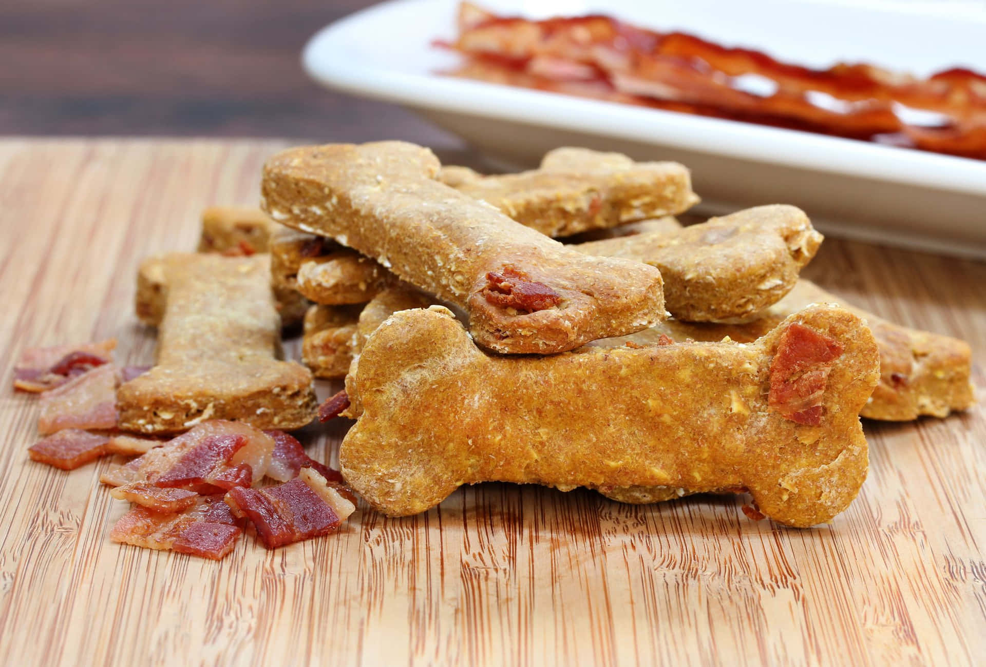 Dog Treat Bones With Bacon Picture