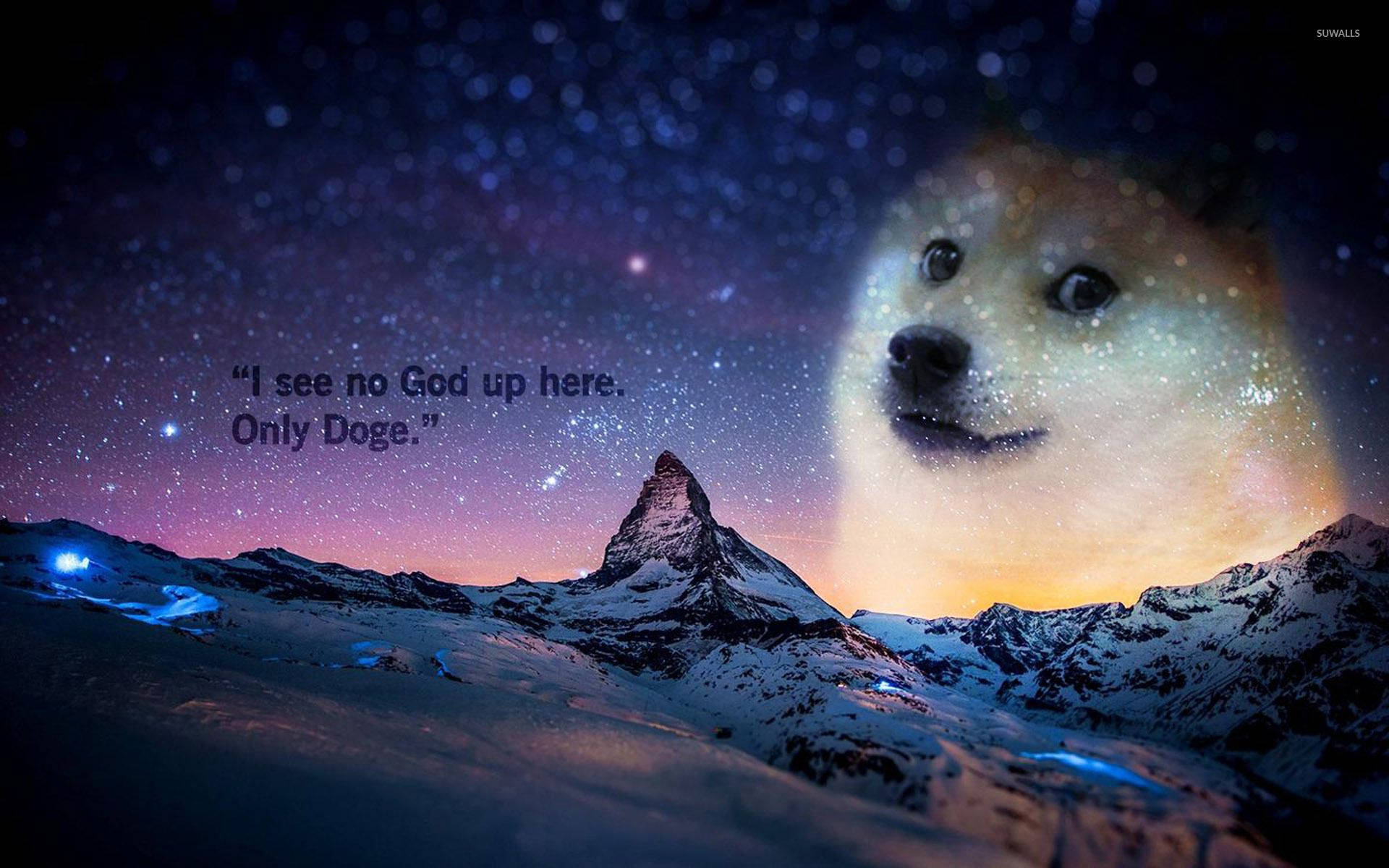 Doge In Space Meme Wallpaper