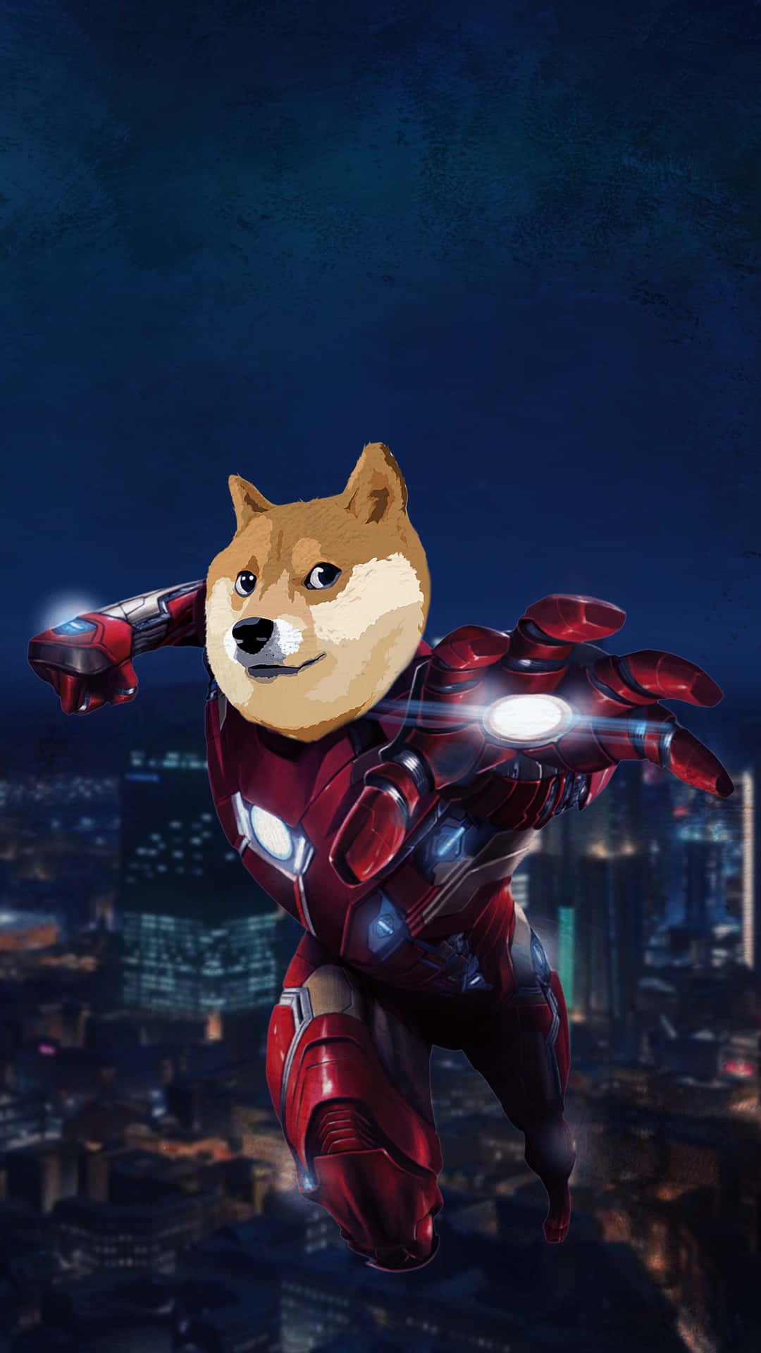 Doge Iron Man Computertapet Wallpaper