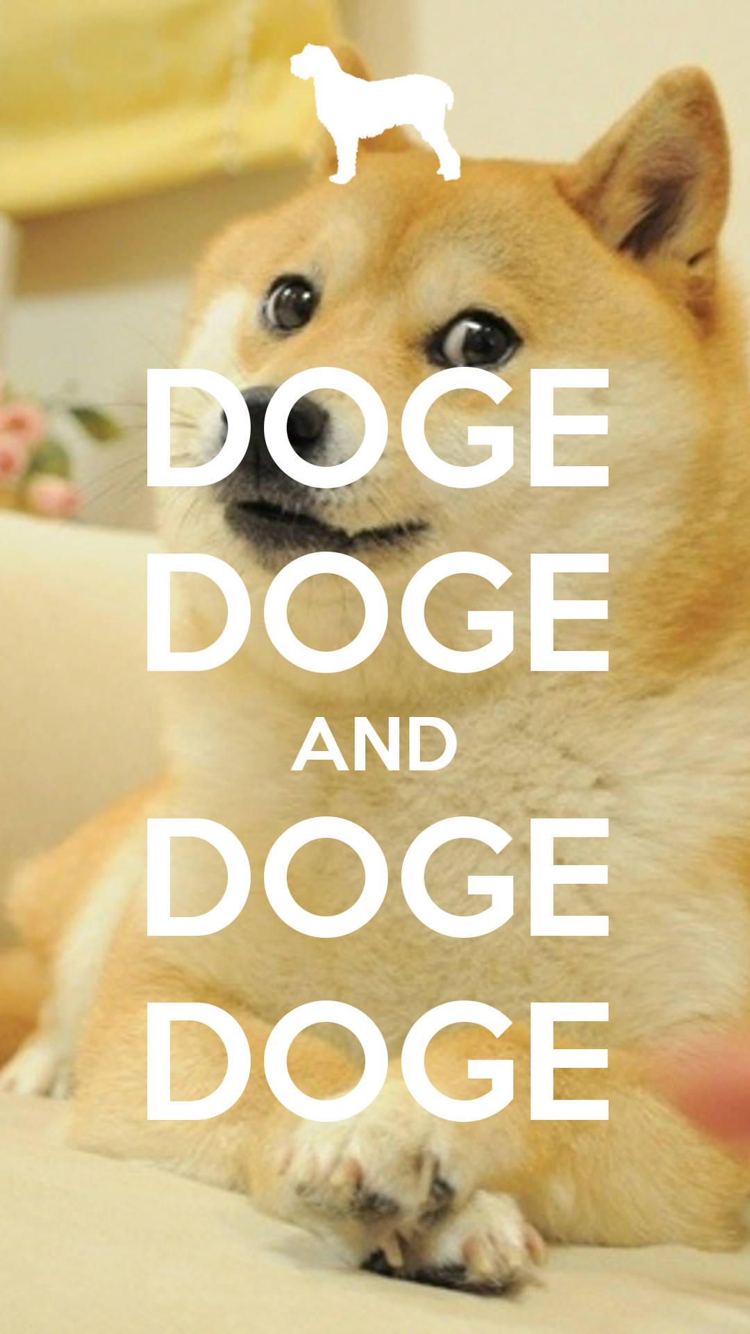 Doge Meme Inspirational Quote Wallpaper