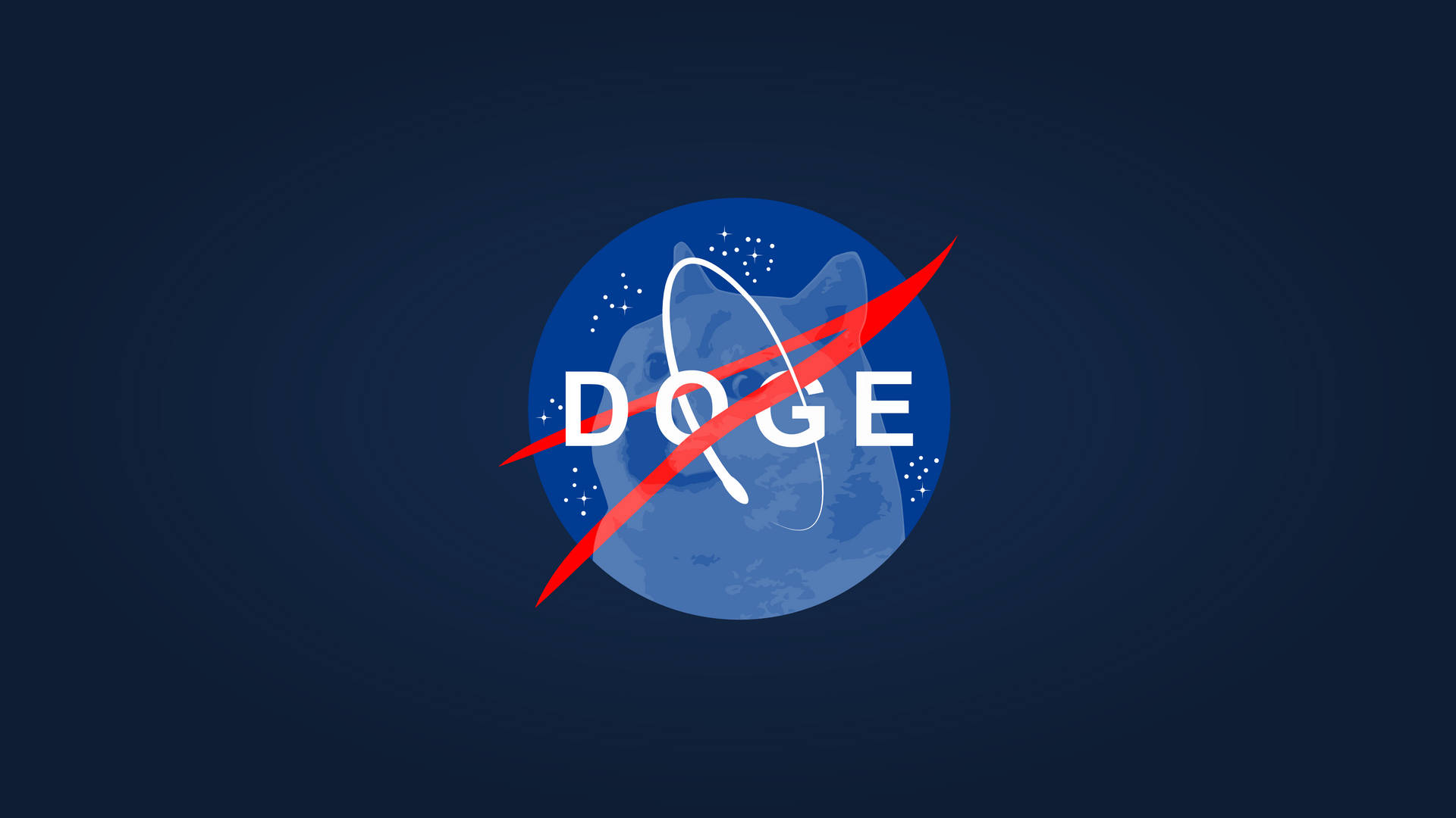 Doge Meme NASA Logo Wallpaper
