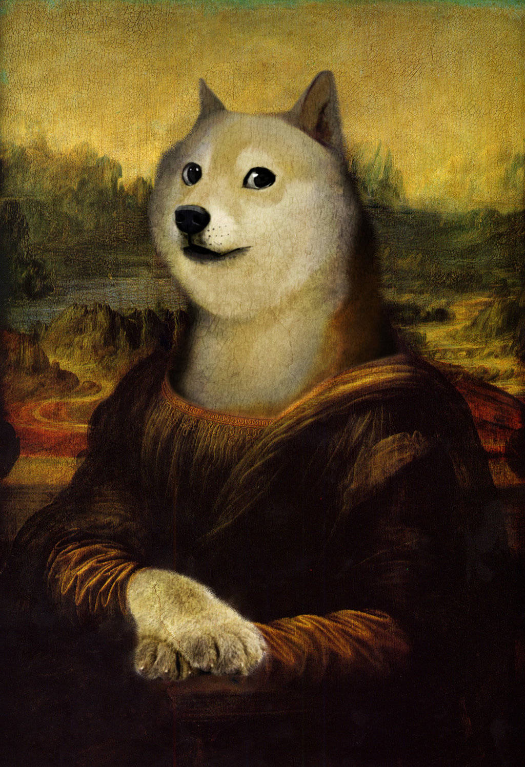 Doge Mona Lisa Meme Wallpaper