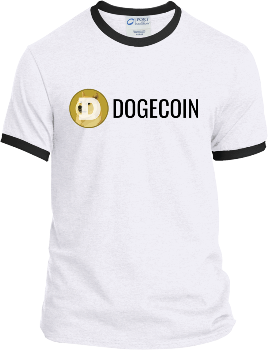 Dogecoin Branded T Shirt Design PNG