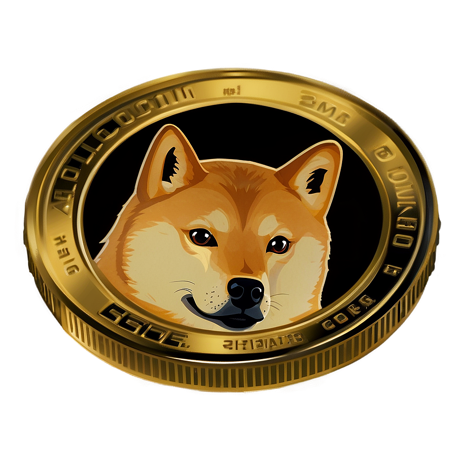 Download Dogecoin Coin Graphic Png Pcp40 | Wallpapers.com