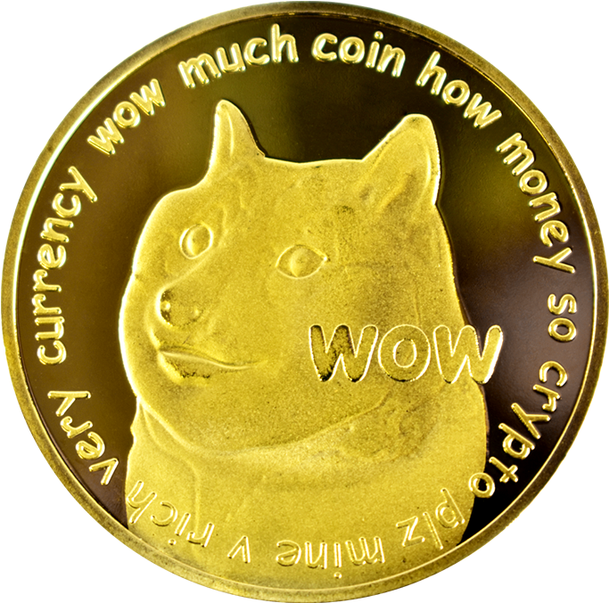 Dogecoin Cryptocurrency Meme Coin PNG