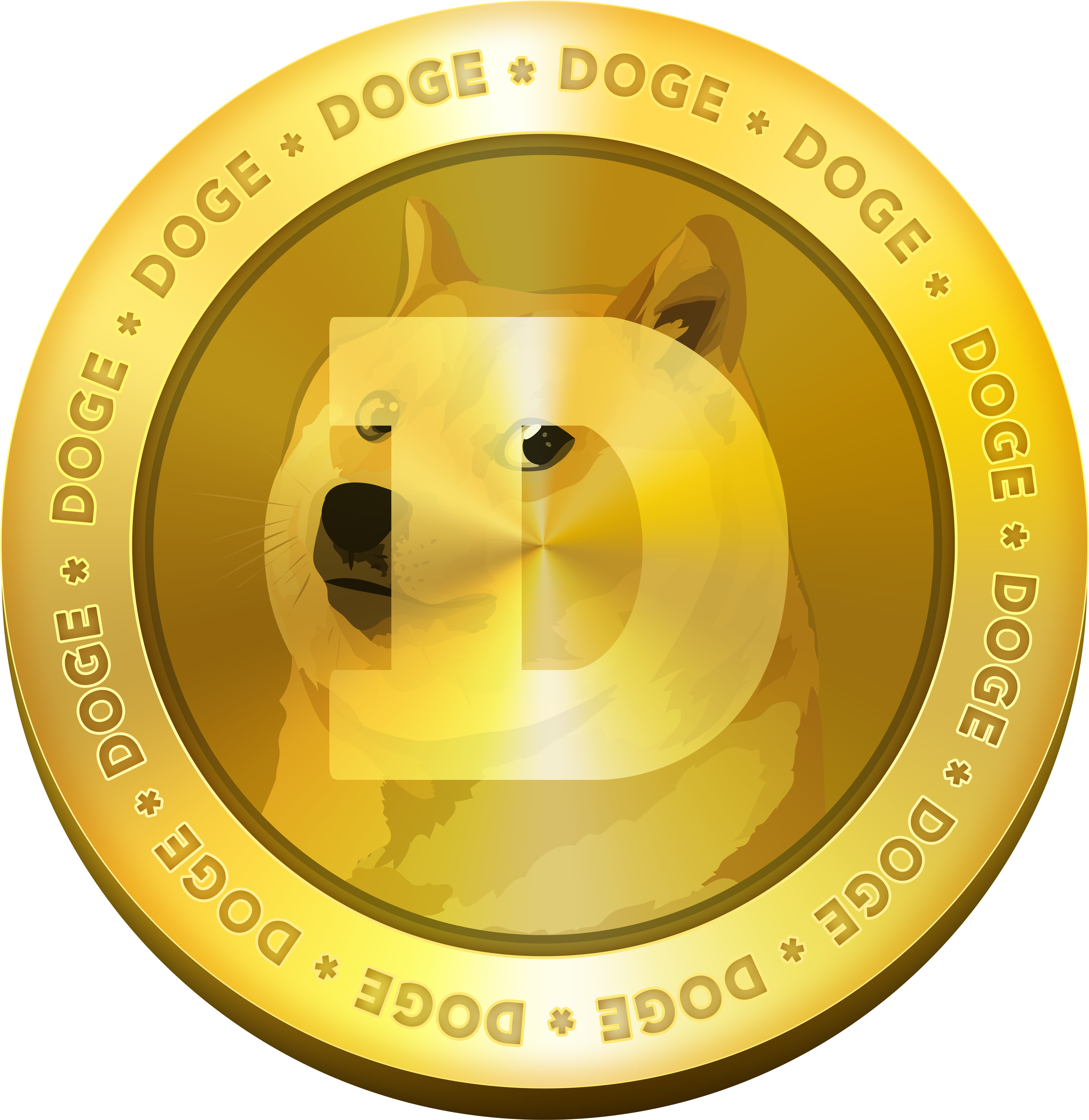 Dogecoin Cryptocurrency Token PNG