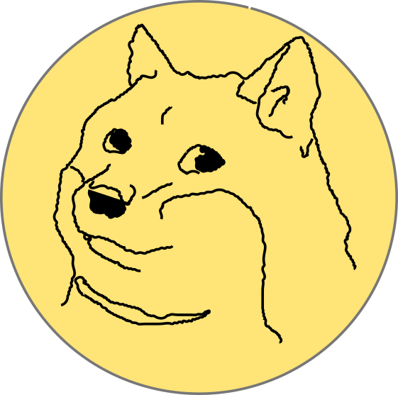 Dogecoin Meme Cryptocurrency Logo PNG