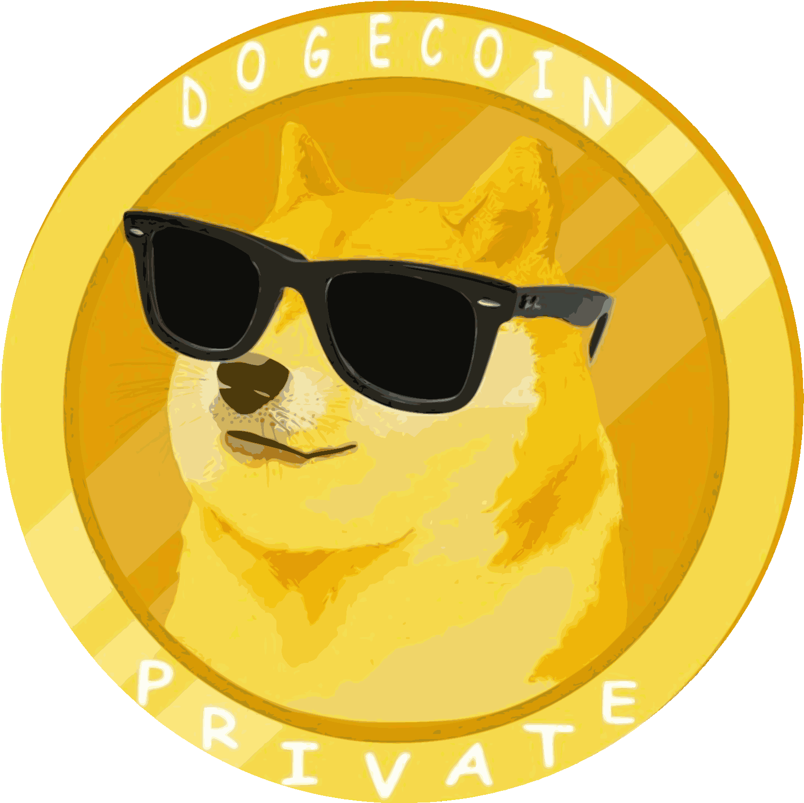 Dogecoin Private Cool Shiba Inu Coin Design PNG