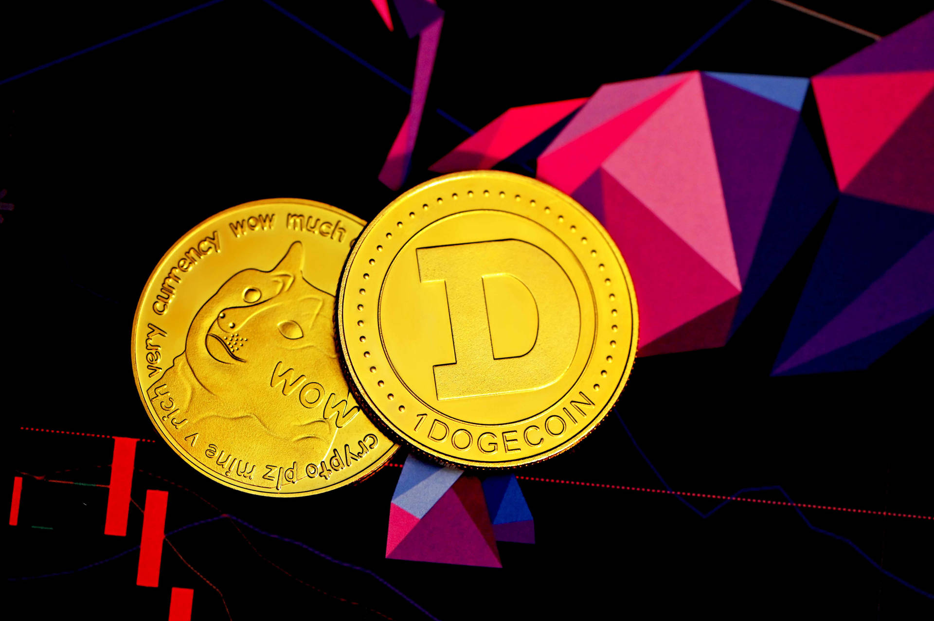 Dogecoin Soaring High - Cryptocurrency Evolution Wallpaper