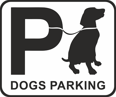 Dogs Parking Sign PNG