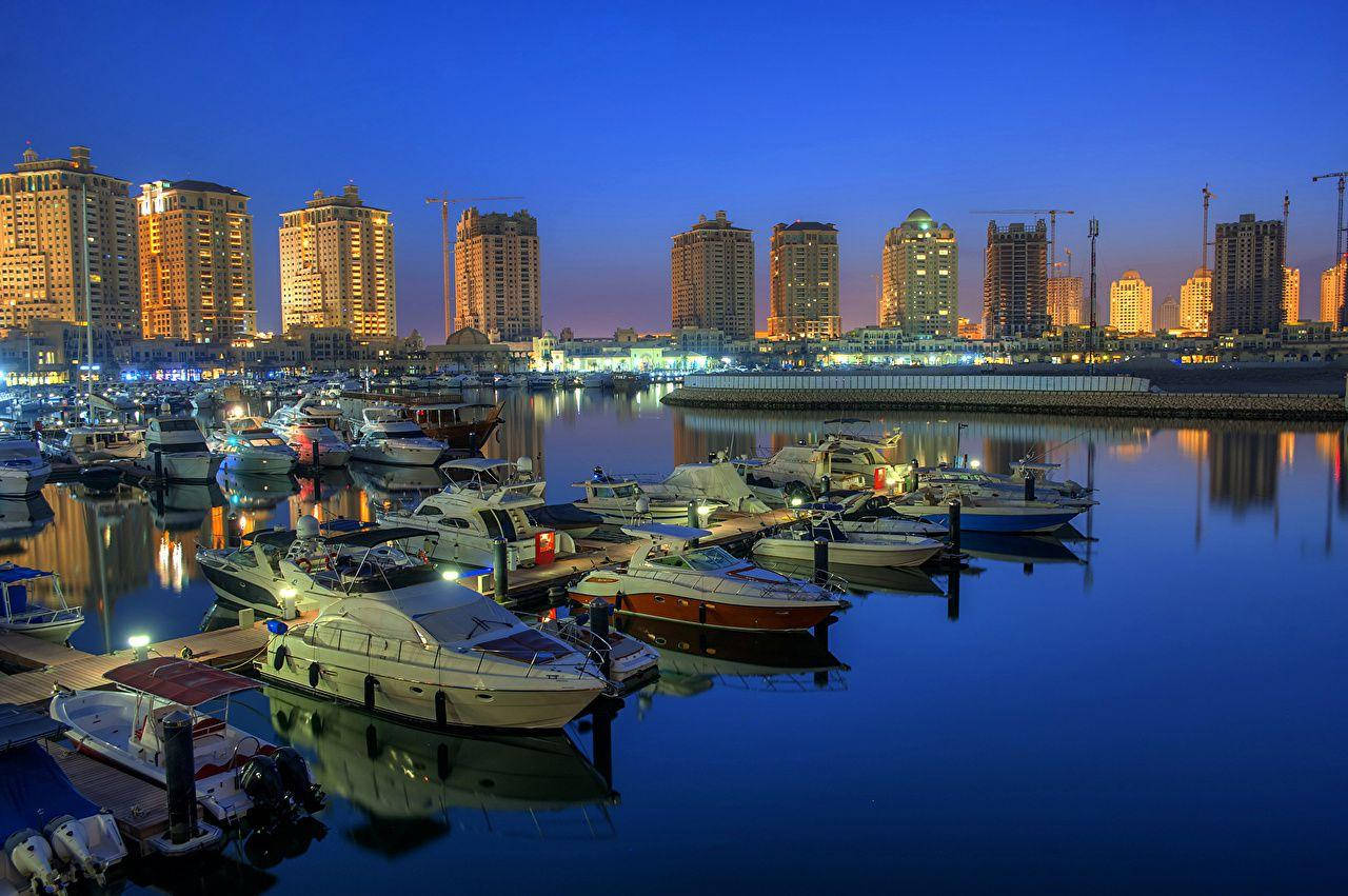 Doha City Docks Wallpaper
