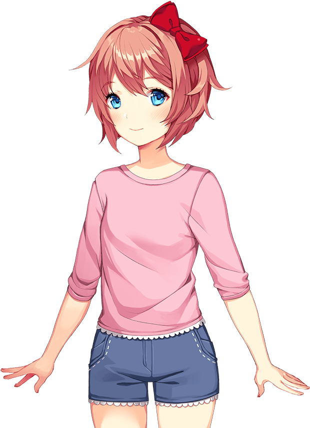 Doki Doki Literature Club Character Sayori PNG