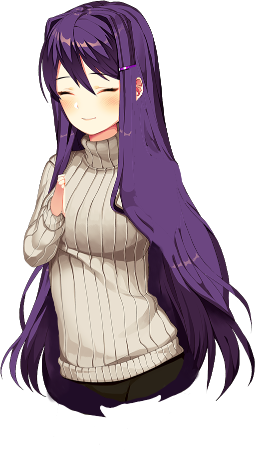 Doki Doki Literature Club Yuri Smile PNG