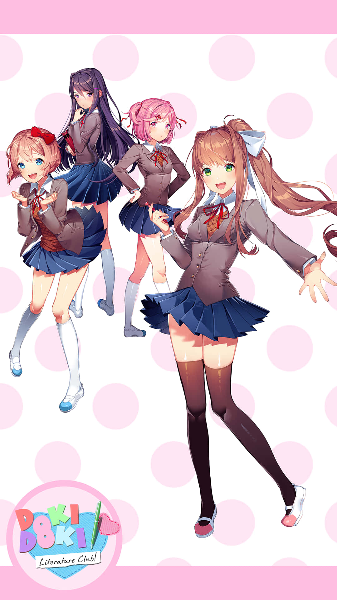 Join the Doki Doki family and explore the world of literature! Wallpaper
