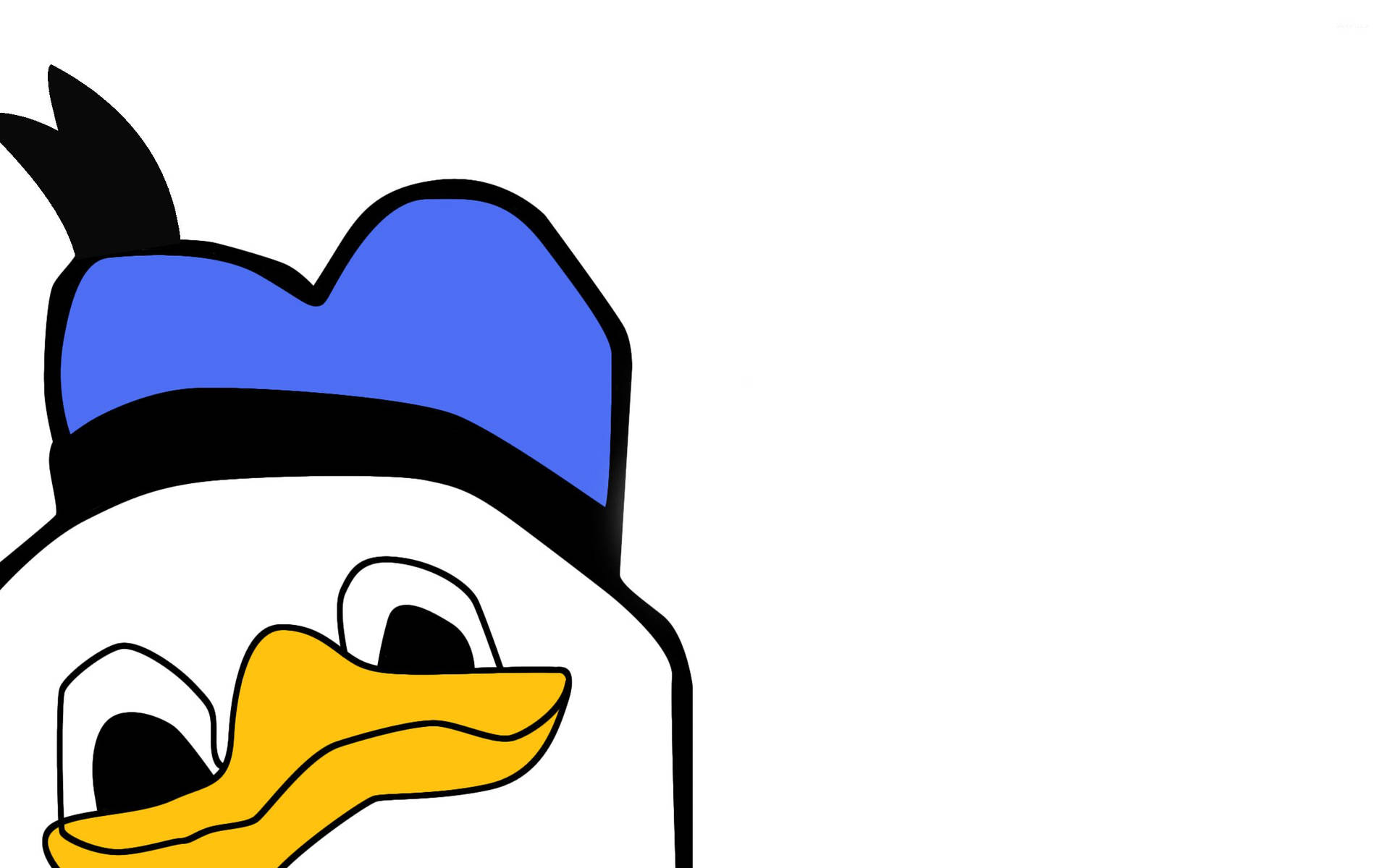 Dolan Duck funny meme with big eyes and beak on a white background.