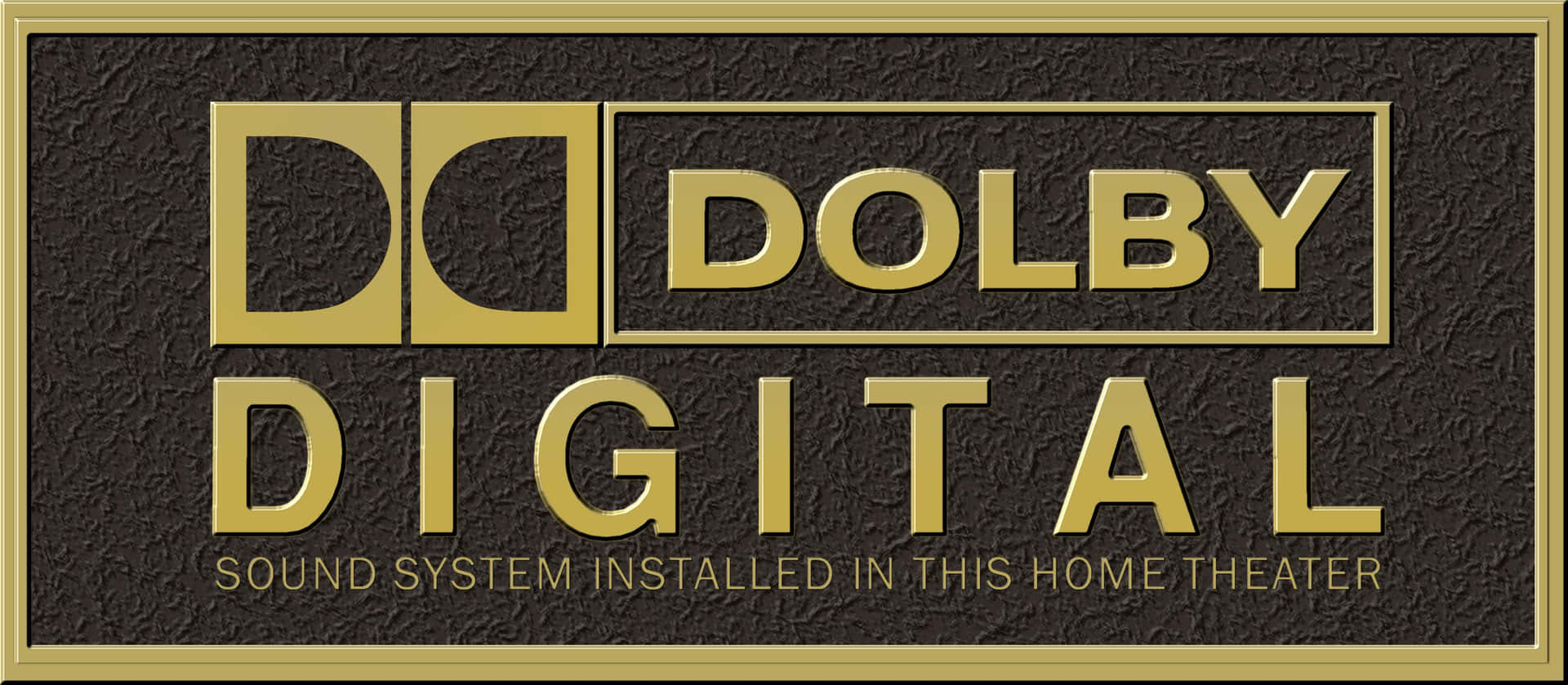 A Visual Representation of Dolby Digital Logo on Blue Background Wallpaper