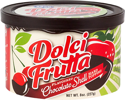 Dolci Frutta Chocolate Shell Topping Container PNG