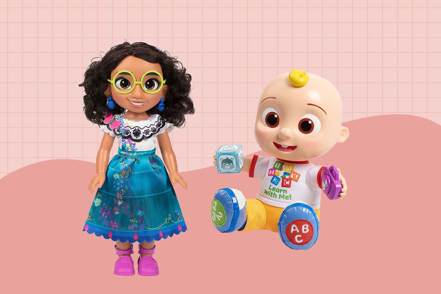 A Baby Doll And A Baby Doll Standing Next To Each Other