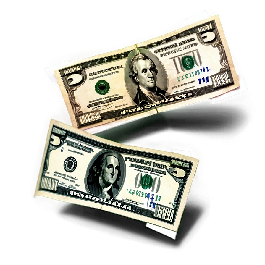 Dollar Bills Bundle Png 06132024 PNG