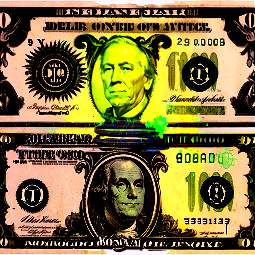 Dollar Bills Pattern Png 06132024 PNG