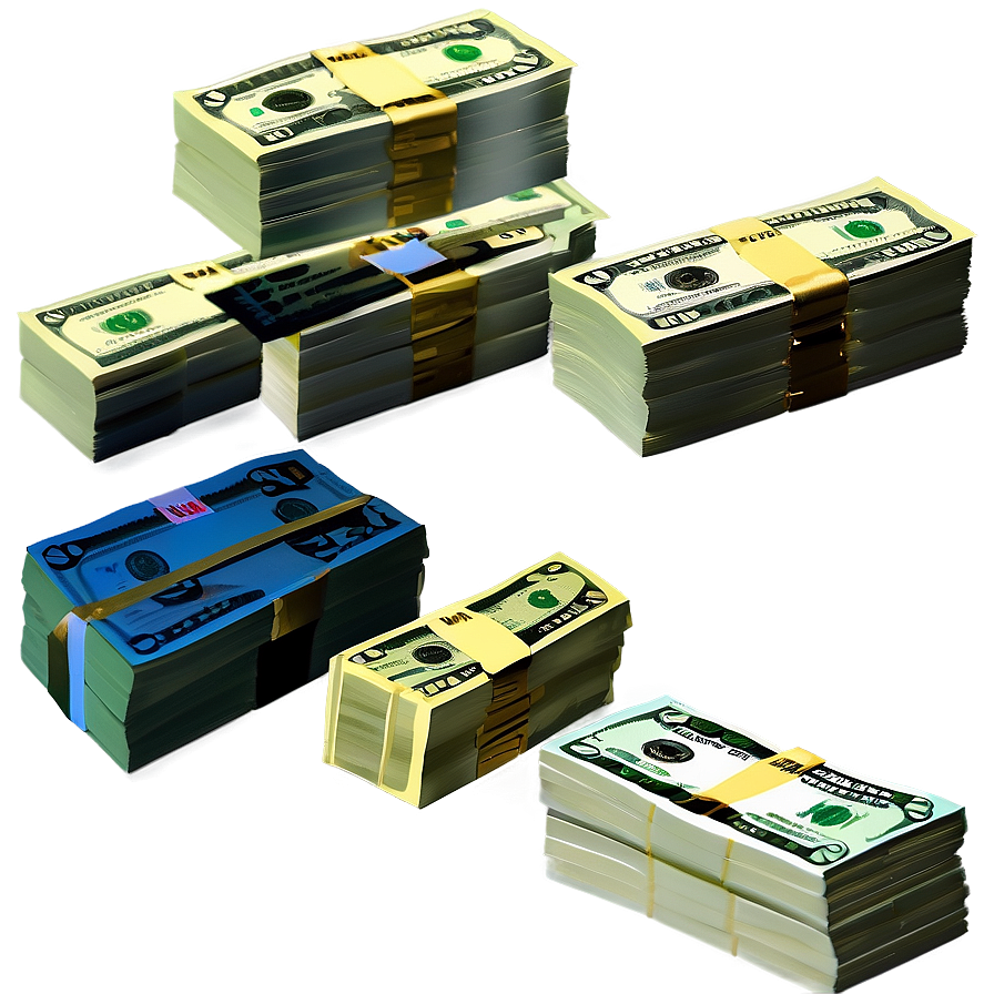 Dollar Bills Stack Side View Png 79 PNG