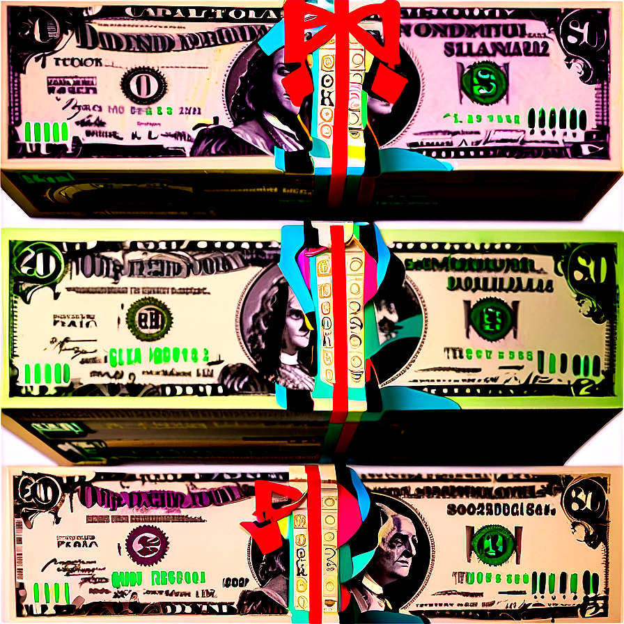 Dollar Bills Stack Side View Png 97 PNG