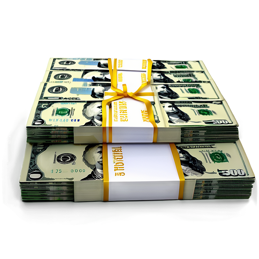 Dollar Bills Stack Side View Png Hvi PNG