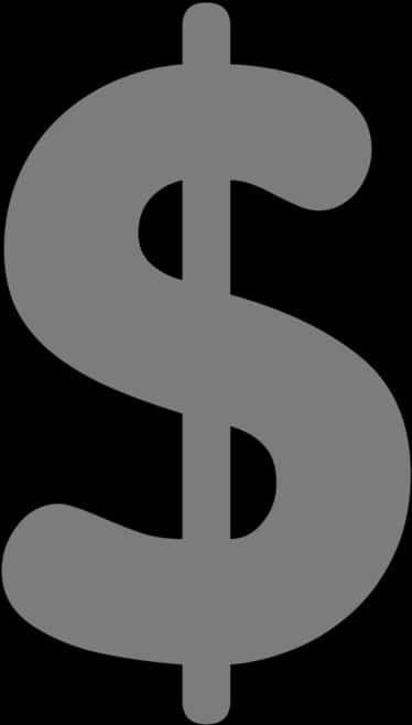 Dollar Sign Icon Black Background PNG