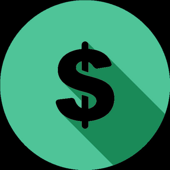 Dollar Sign Icon Green Background PNG