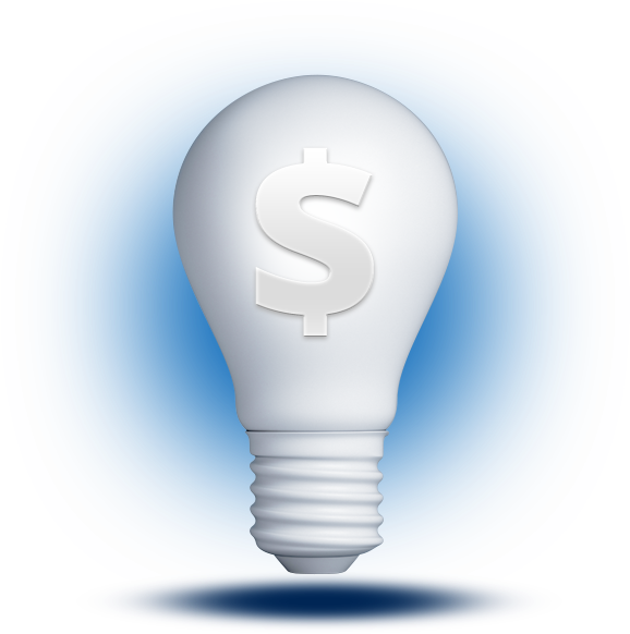 Dollar Sign Lightbulb Idea Concept SVG