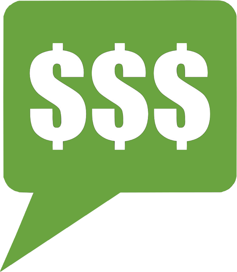 Dollar Sign Speech Bubble PNG